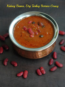 Kidney beans Kuzhambu, Rajma Vatha Kuzhambu