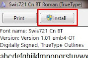 Cara Cepat Instal font pada windows 7 