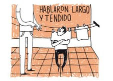 Hablaron larrgo y tendido