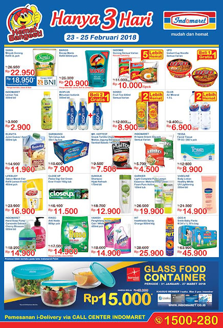 Katalog Promo JSM INDOMARET Akhir Pekan Periode 23 - 25 Februari 2018