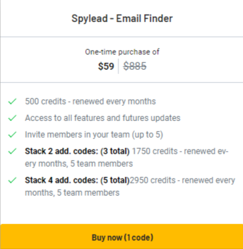 Spylead AppSumo