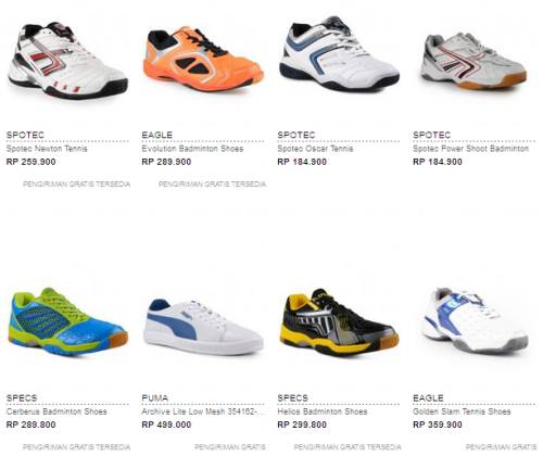 Daftar Harga Sepatu Badminton Original Terbaru