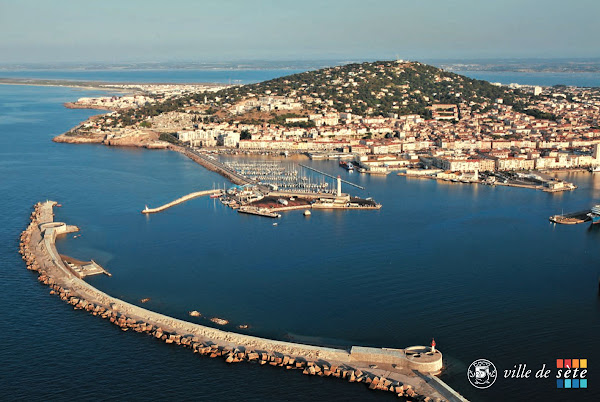 vue aérienne de Sète