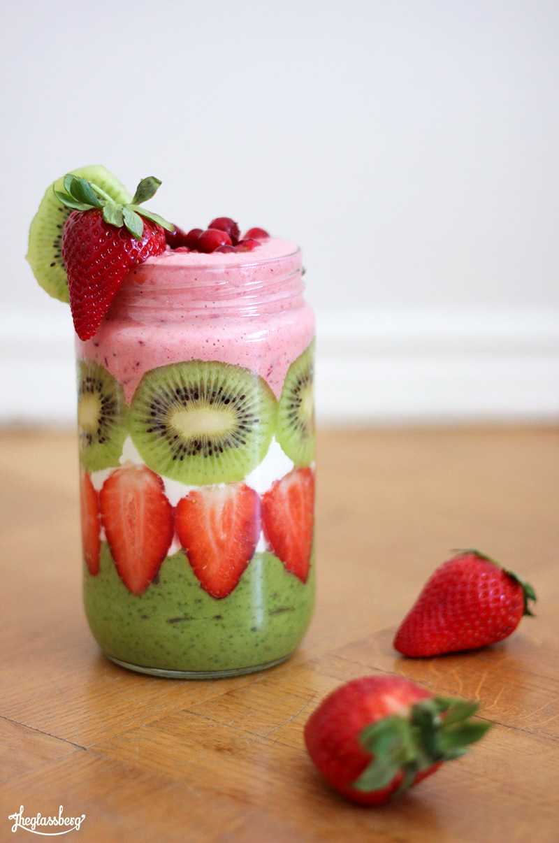 Färggrann smoothie