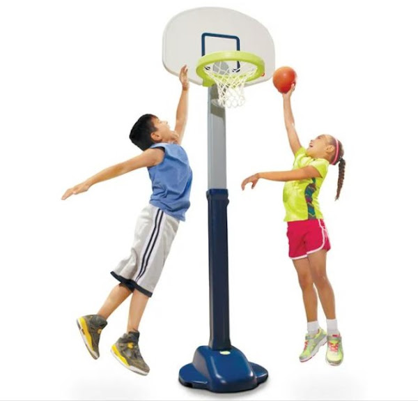 Image: Little Tikes Adjust 'n Jam Pro Basketball Set