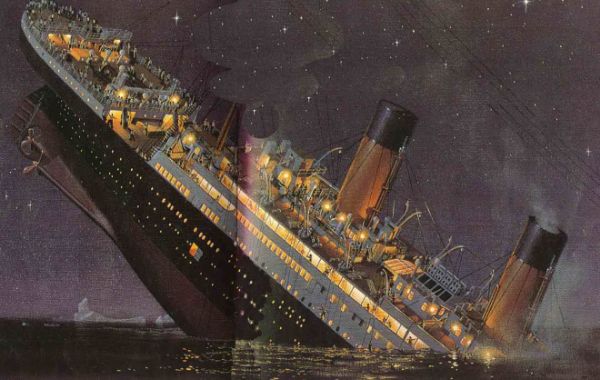 The sinking of the Titanic is