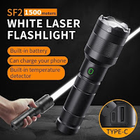 Rechargeable Tactical Military Search Laser Flashlight