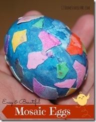 Egg Shell Mosaic Easter Eggs