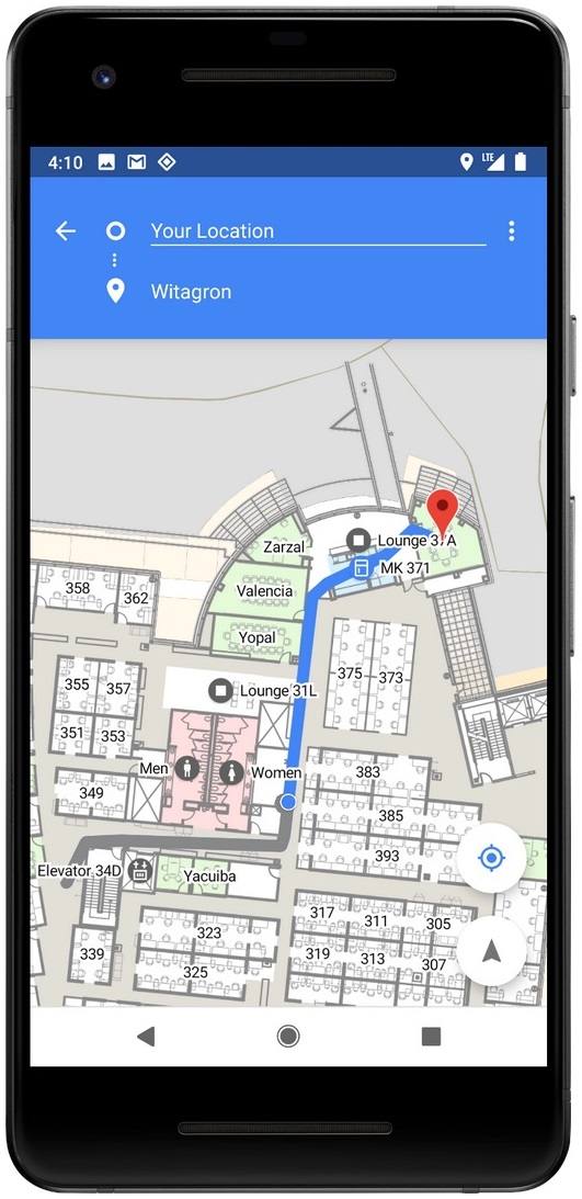 Android 9 Indoor GPS