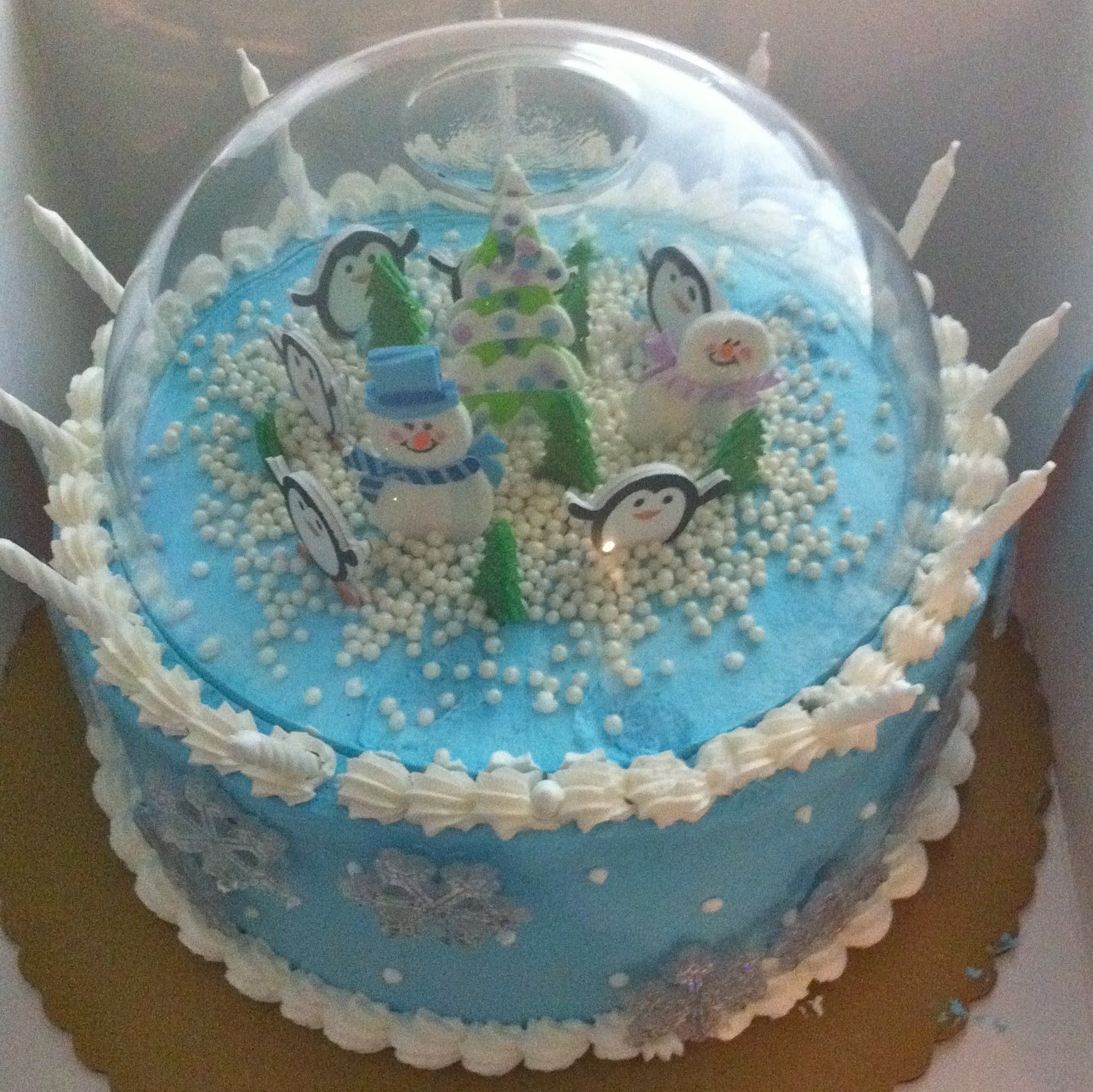 cake pops ideas for kids Snow Globe Birthday Cake for Olivia