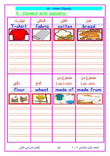 حمل أفضل مذكرة في منهج اللغة الانجليزية كونكت (Connect) للصف الاول الابتدائي الترم الثاني