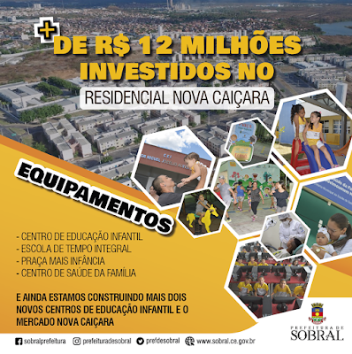 SOBRAL: MAIS DE 12 MILHÃ•ES INVESTIDOS