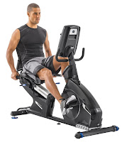 Nautilus R618 Recumbent Exercise Bike MY18 2018, Performance Series range for HIIT, supports user weight capacity up to 325 lbs. With 30 lb flywheel, 25 ECB resistance levels, 29 programs, gel cushioned seat