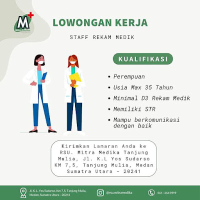 Lowongan Kerja D3 di RSU Mitra Medika Medan