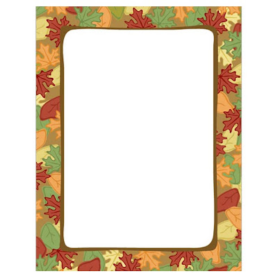 Artistic Fall Leaves Autumn Thanksgiving Computer Paper