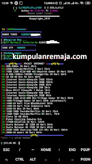 Cara tembak Paket Internet Murah Kartu Tri dengan Termux