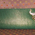 GLAMOROUS ACCESSORIES: Brocade Green & Bronze Peacock Clutch from Indian Hanger