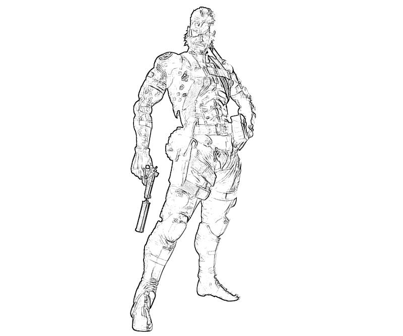 printable-solid-snake-profill-coloring-pages
