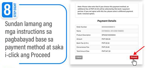 Step 8 to Pay PhilHealth Contributions Online