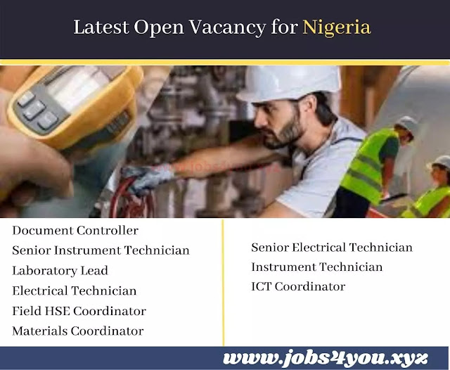 Latest Open Vacancy for Nigeria