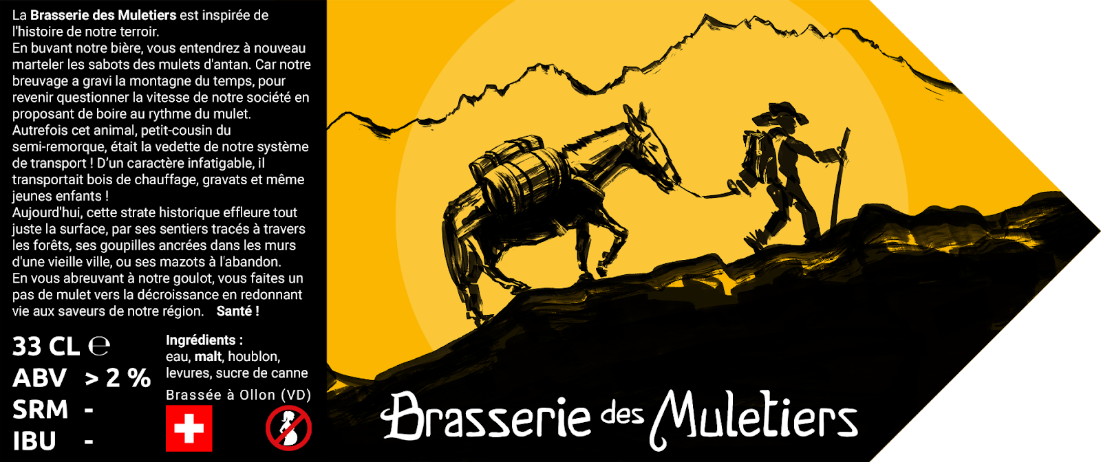 logo étiquette Brasserie des Muletiers