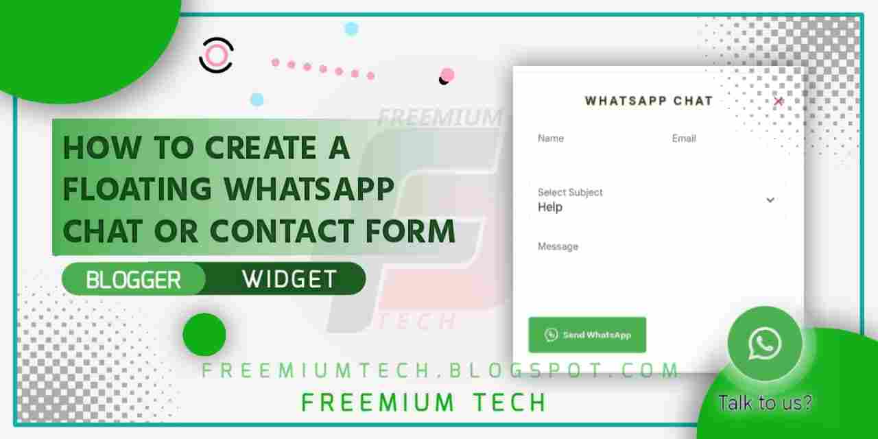 How to Create a Floating WhatsApp Chat or Contact Form