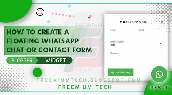 How to Create a Floating WhatsApp Chat or Contact Form