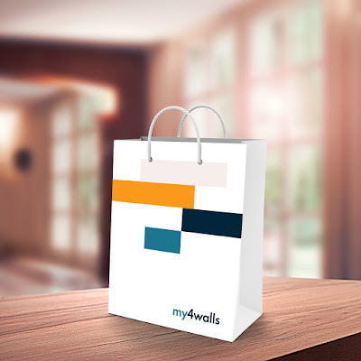 My 4 Walls Paper Bag Design Branding