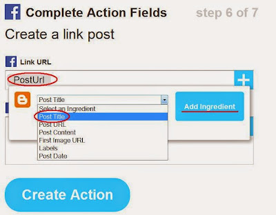 Action Fields for Facebook Wall