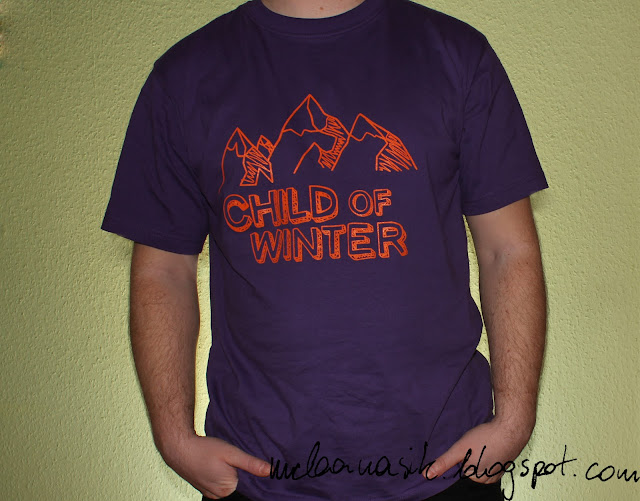 t-shirt, banasik, sitodruk, sericol, child of winter