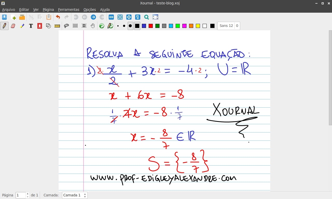 Mesa digitalizadora para as aulas de Matemática. Funciona no Linux?