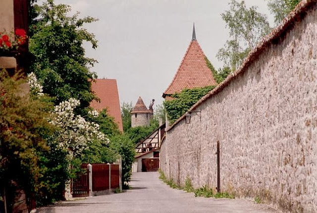 El pueblo de Dinkelsbühl en Alemania