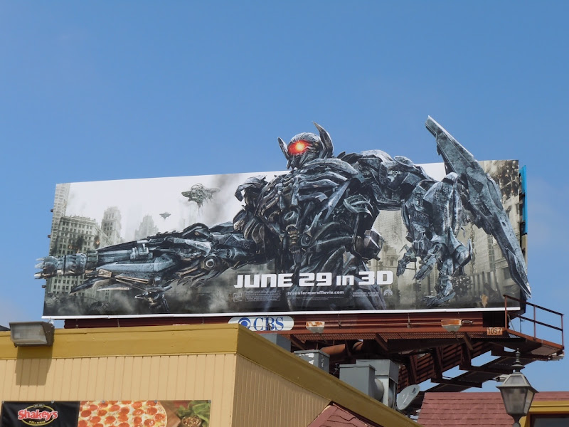 Transformers 3 Shockwave movie billboard