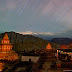  Dusk falls over a village in Mustang, Nepal