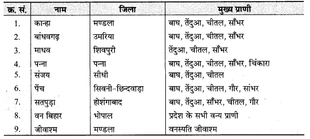 MP Board Class 9th Social Science Solutions Chapter 6 भारत : प्राकृतिक वनस्पति एवं वन्य जीव