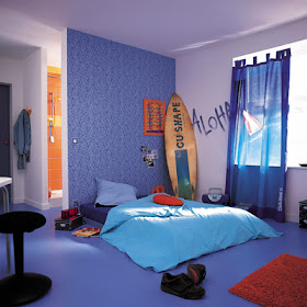 dormitorio tema surf