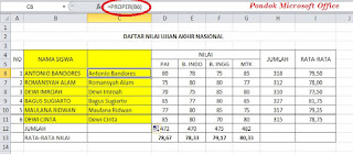 data dengan rumus excel proper