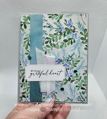 stampin up, winter meadow