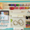 Diy Room Crafts / My Colourful Craft Room Office - Our DIY House - Add some rustic farmhouse charm while getting organized.