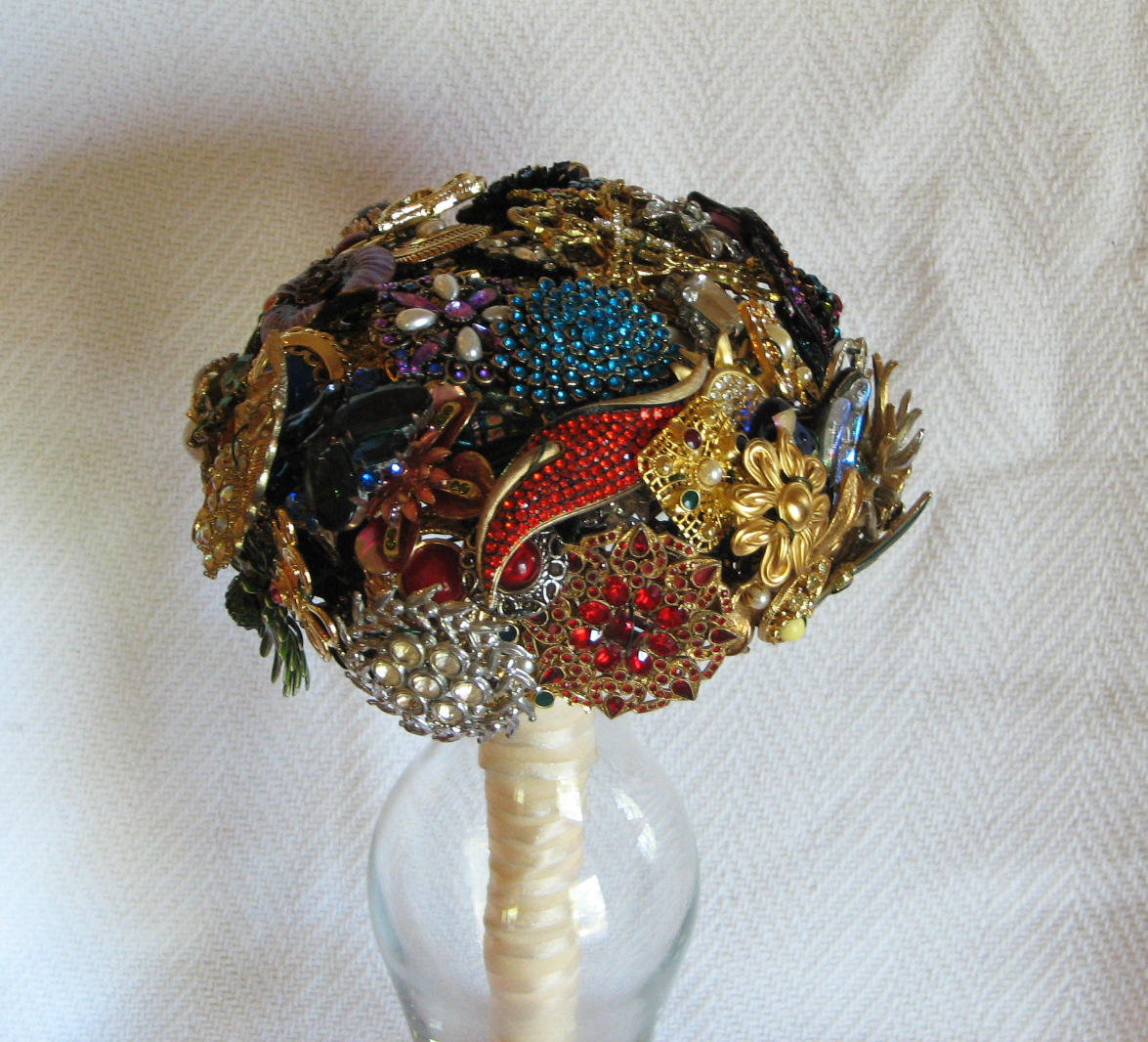 568 New bridal bouquet vintage brooch 105 Mosaic Road: Vintage Brooch Bridal Bouquet    Done! 