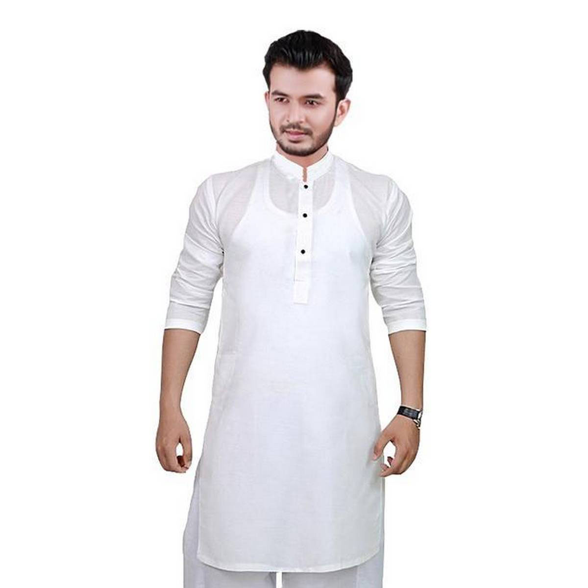 সাদা পাঞ্জাবি ডিজাইন - white panjabi design - কালারফুল পাঞ্জাবি ডিজাইন - Colorful Punjabi Designs - NeotericIT.com