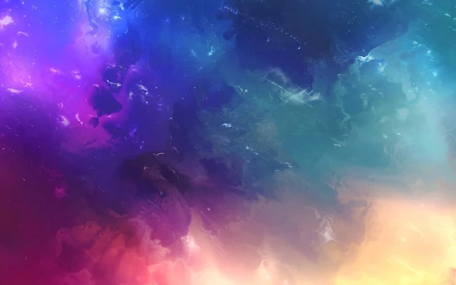 Space Colorful Abstract Wallpaper