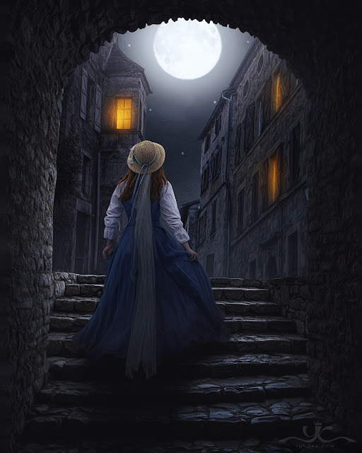 Escape in the Moonlight Photo Manipulation Photoshop Tutorial