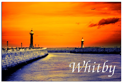 Whity Harbour Postcard, North Yorkshire, UK