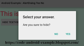 How to create a Yes/No AlertDialog in Android