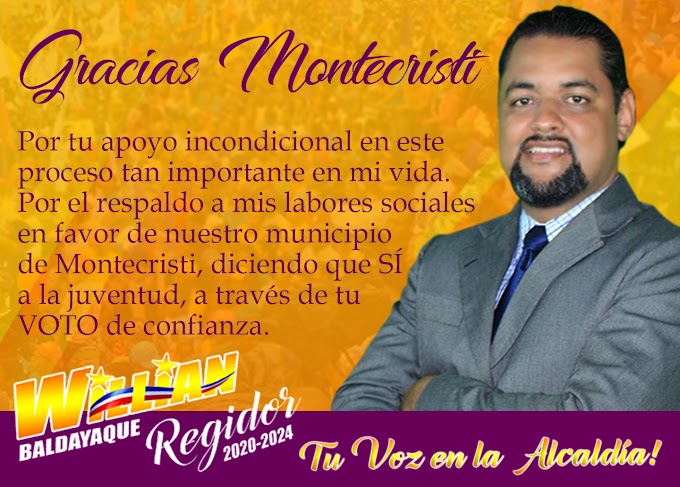 ¡Gracias Montecristi!