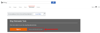Cara Memverifikasi Blog Ke Bing Webmaster Tool