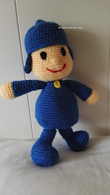 pocoyo amigurumi de ganchillo