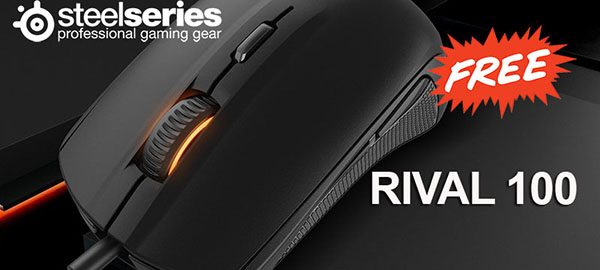 Hàng hot SteelSeries Rival 100 sẽ là sản phẩm đầu tiên được GiveAway