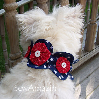 Patriotic Pup Dog Collar Slipcovers